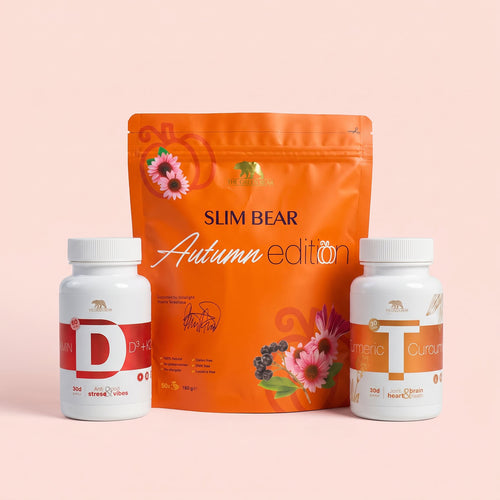 Есенен детокс: Slim Bear Autumn, D3+K2 и Turmeric